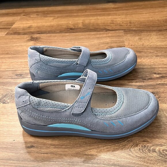 NEW Drew Gray Blue Women's Orthopedic Mary Jane Shoes Sz 8.5 - Picture 6 of 9